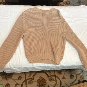 H&M Women's Beige Crew Neck Sweater